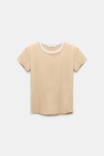 Dorothee Schumacher T-shirt with D-rose embellishment baby camel