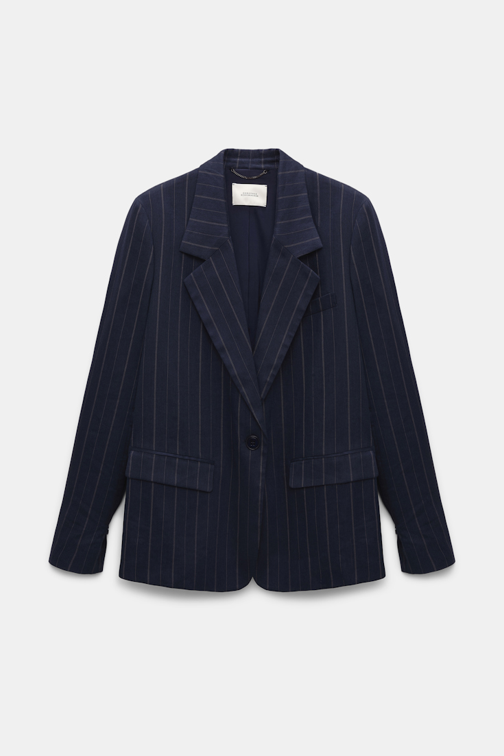 Dorothee Schumacher Pinstripe blazer blue night