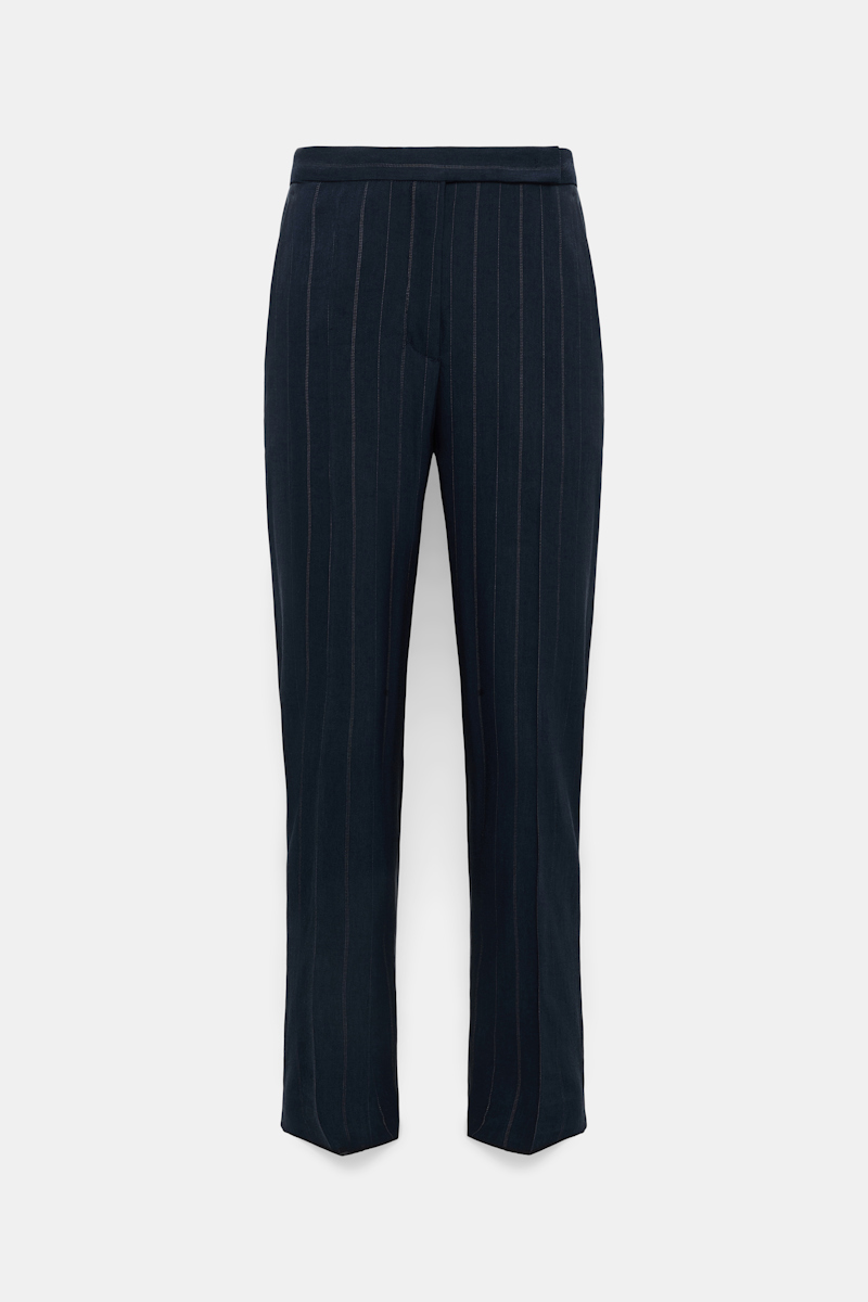 Dorothee Schumacher Slim Cropped Pinstripe Pants
