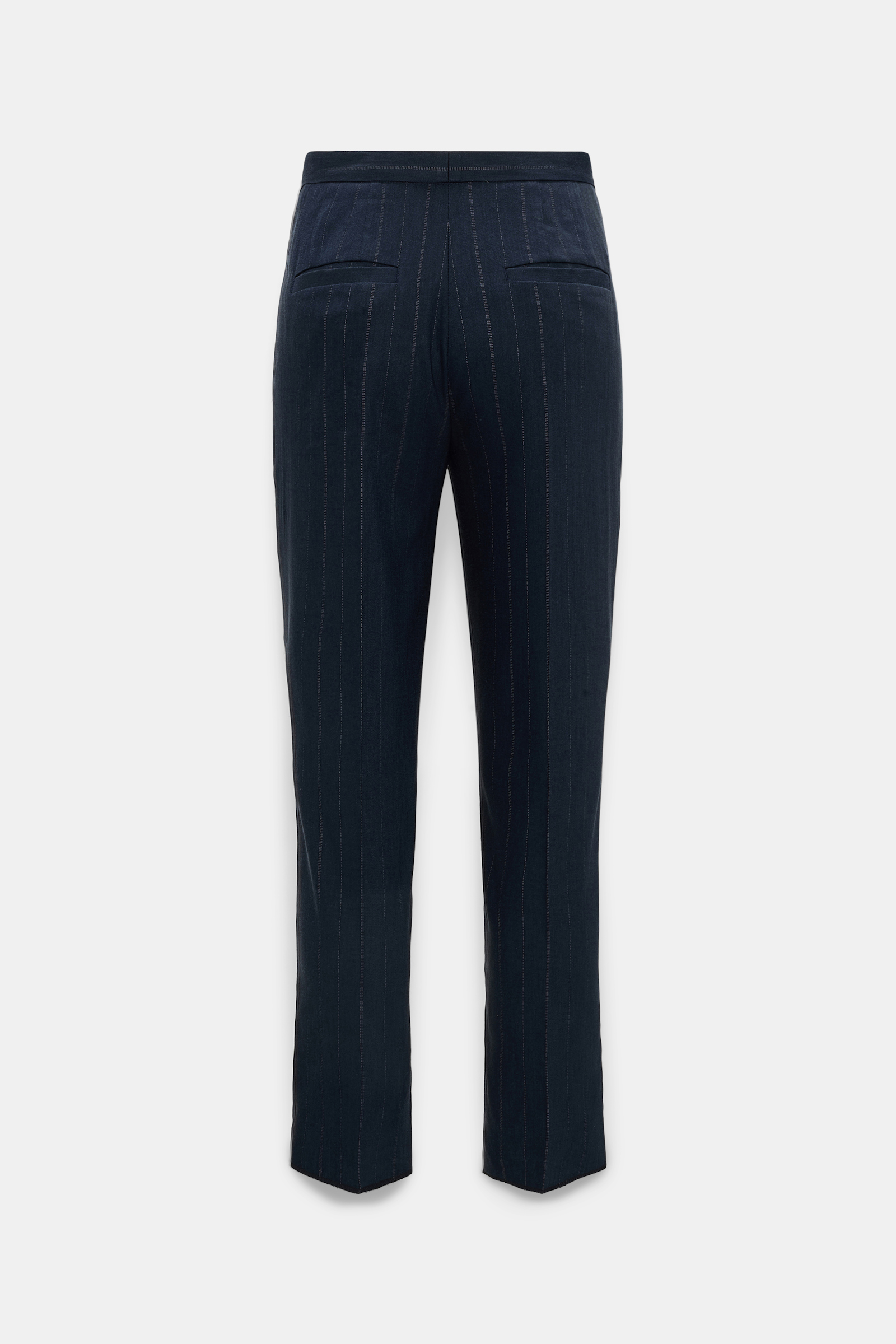 Dorothee Schumacher Slim cropped pinstripe pants blue night