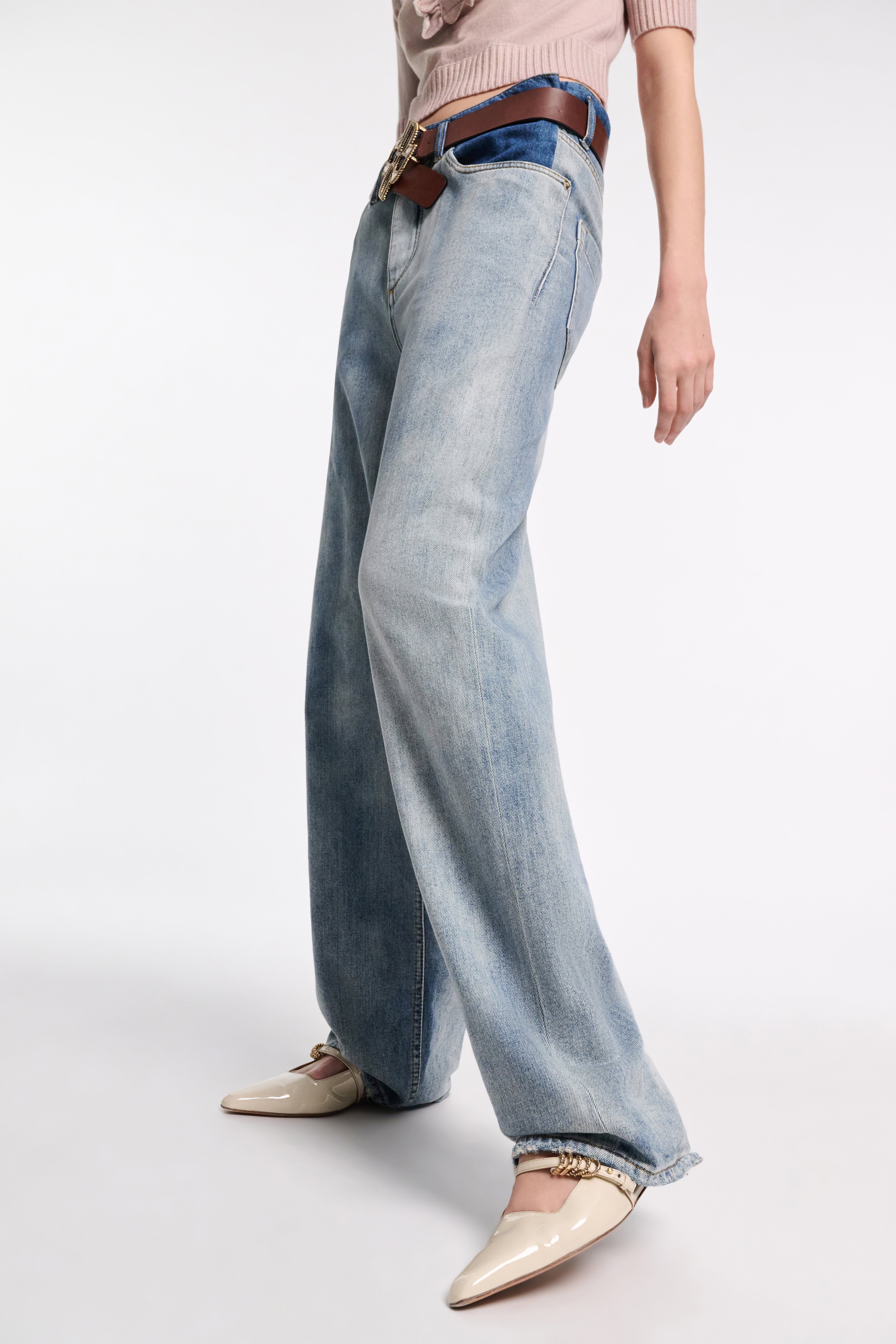デニム・ジーパン KHAITE Women Denim Pants 1157908010 Blue CIAOPANIC TYPY ジーンズ デニム デニムパンツ 「KATER