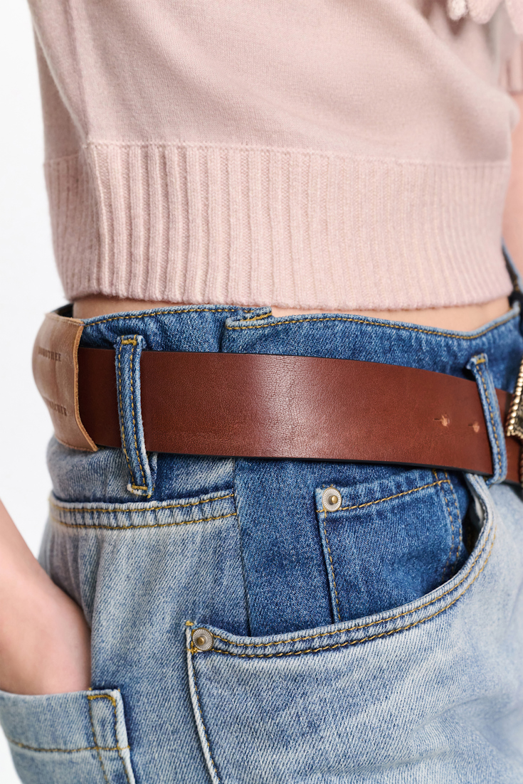 Dorothee Schumacher Baggy Jeans mit zweifarbigem cloudy Wash marble blue