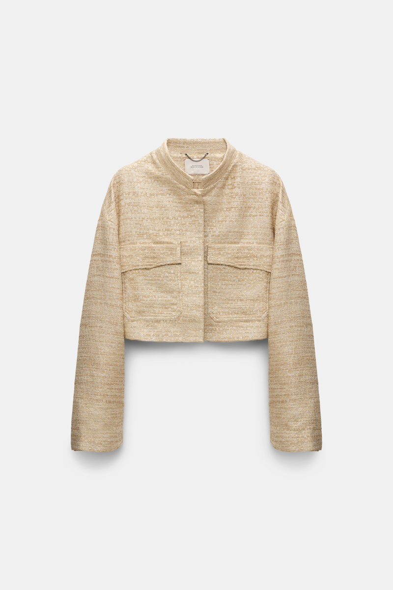 Dorothee Schumacher Lurex-tweed Cropped Jacket.
