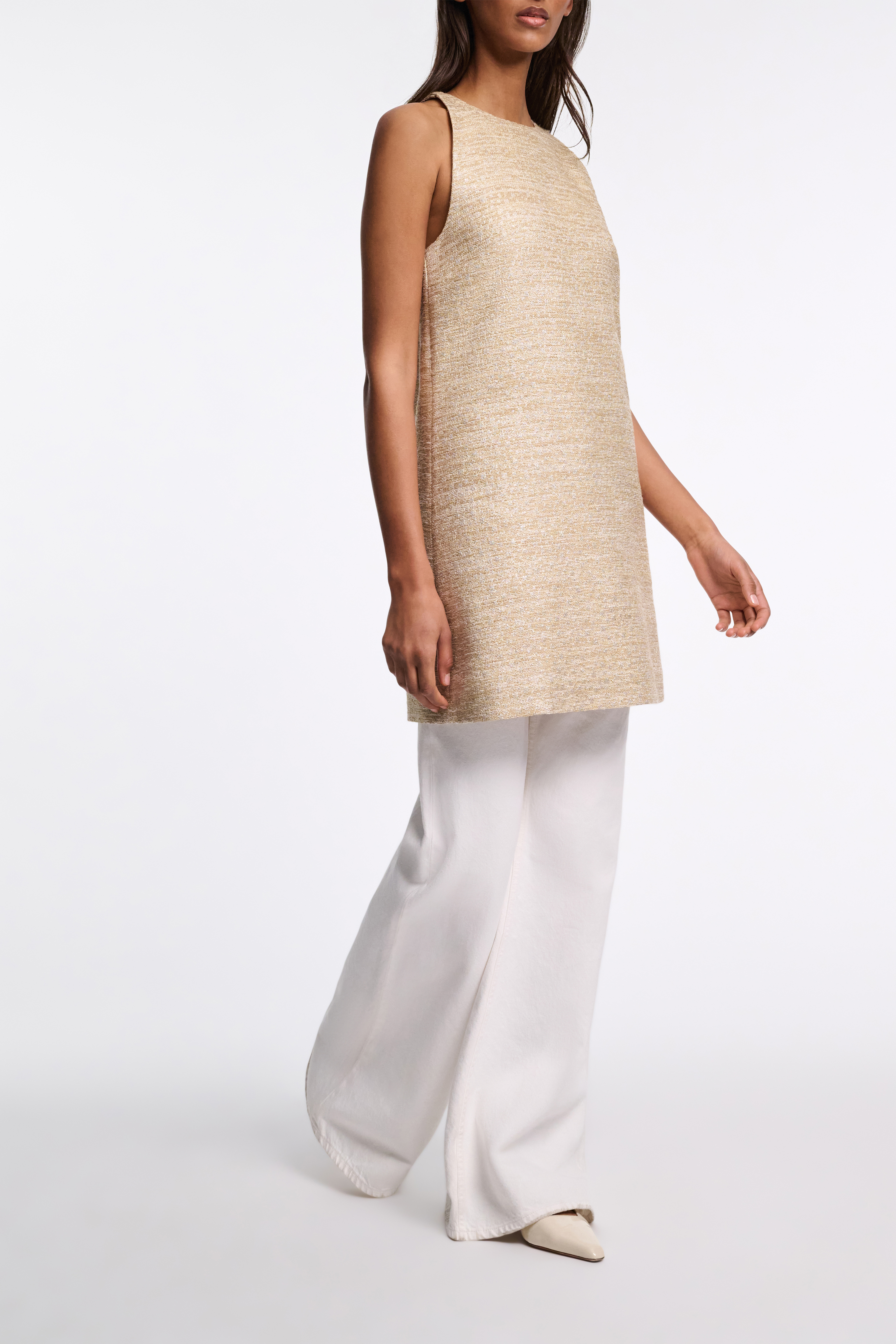 Dorothee Schumacher Lurex-tweed A-line shift