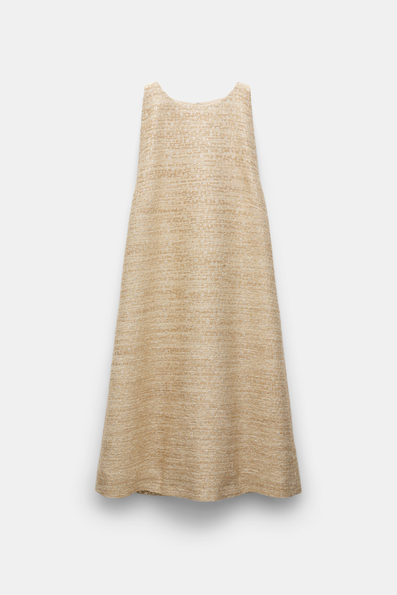 Shop Dorothee Schumacher Lurex-tweed A-line Shift Dress