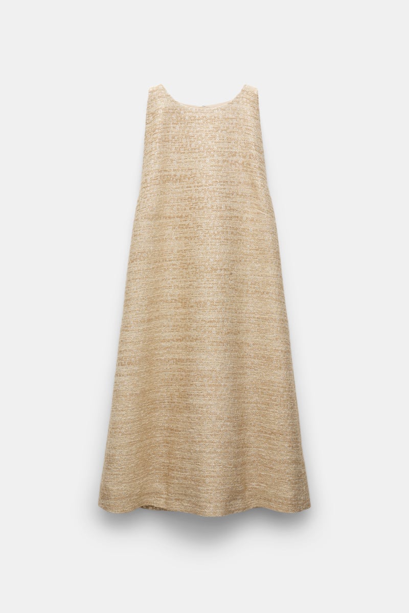 Shop Dorothee Schumacher Lurex-tweed A-line Shift Dress