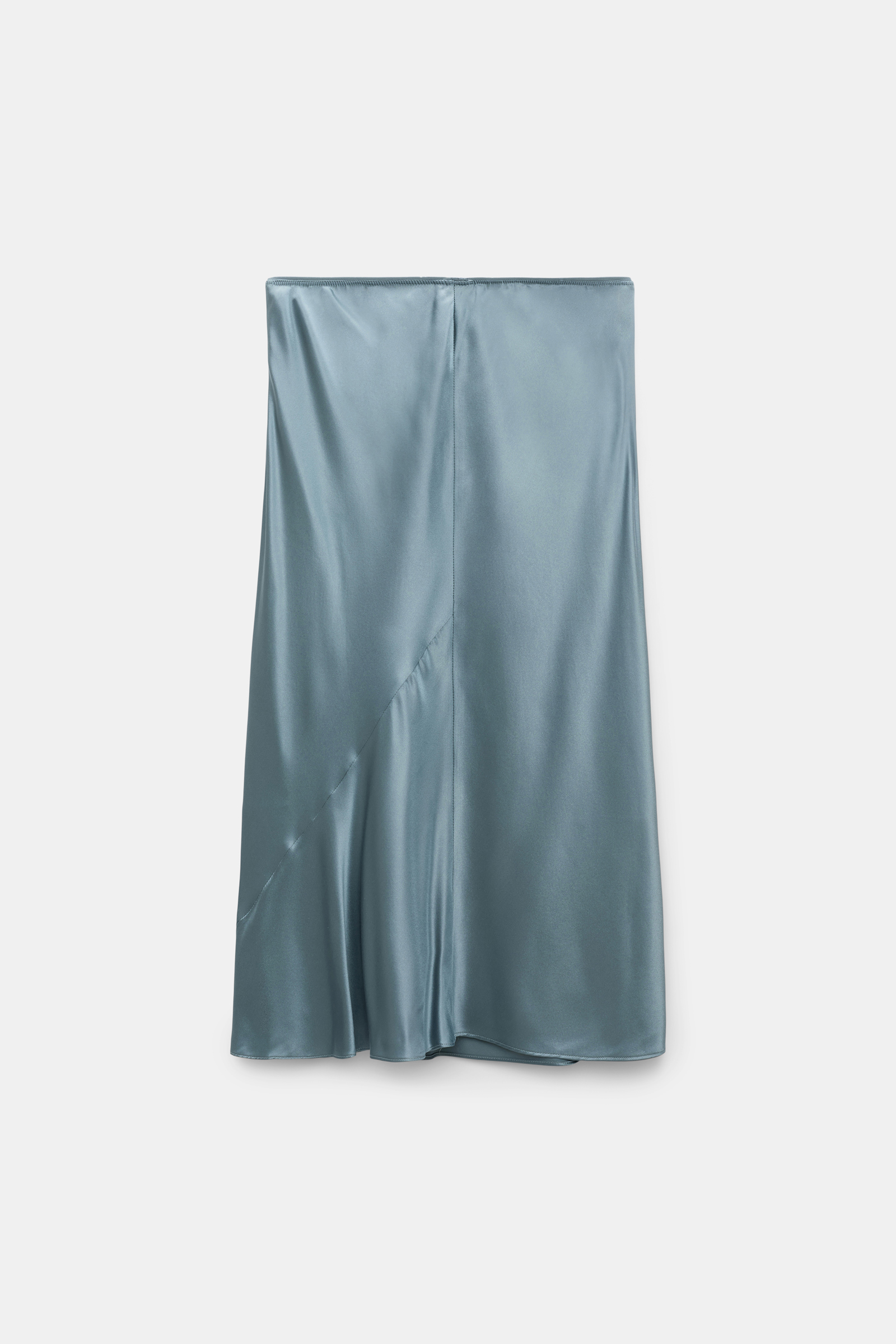 Dorothee Schumacher Silk charmeuse skirt malachite