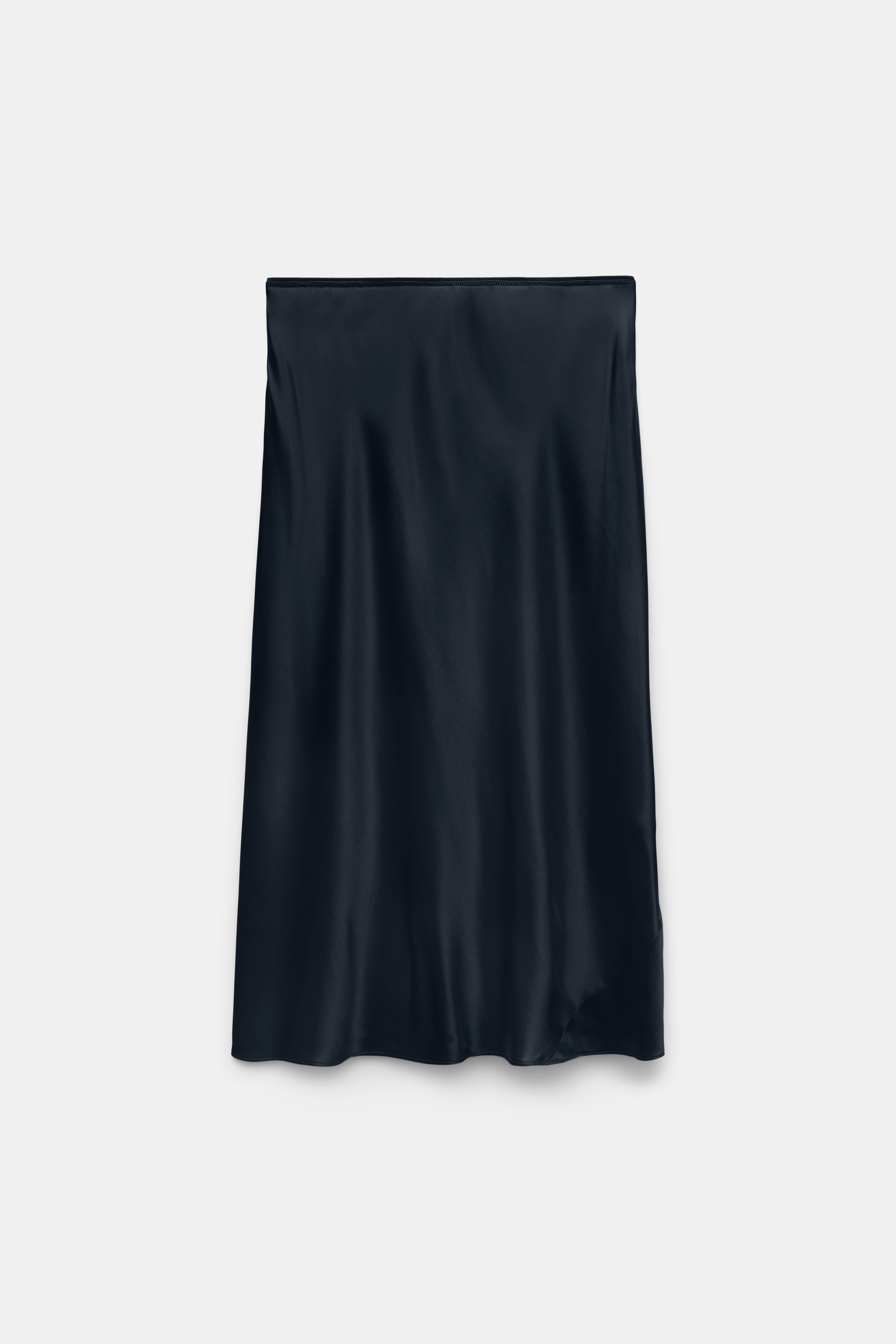 Dorothee Schumacher Silk charmeuse skirt dark navy
