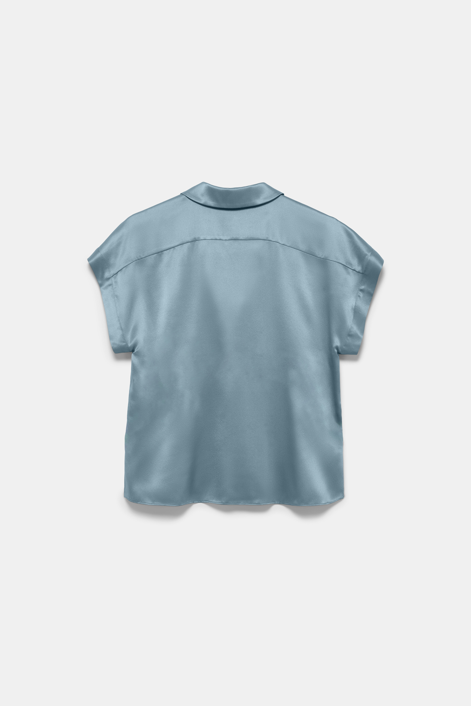 Dorothee Schumacher Silk charmeuse boxy blouse malachite