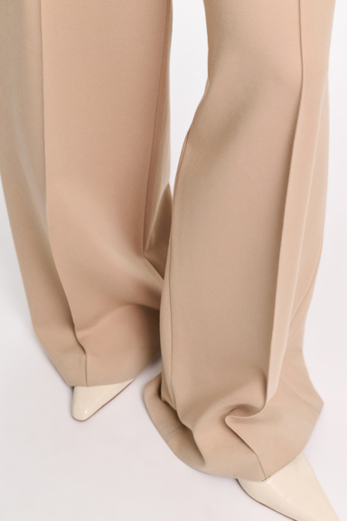 Dorothee Schumacher Wide leg pants in Punto Milano tender beige