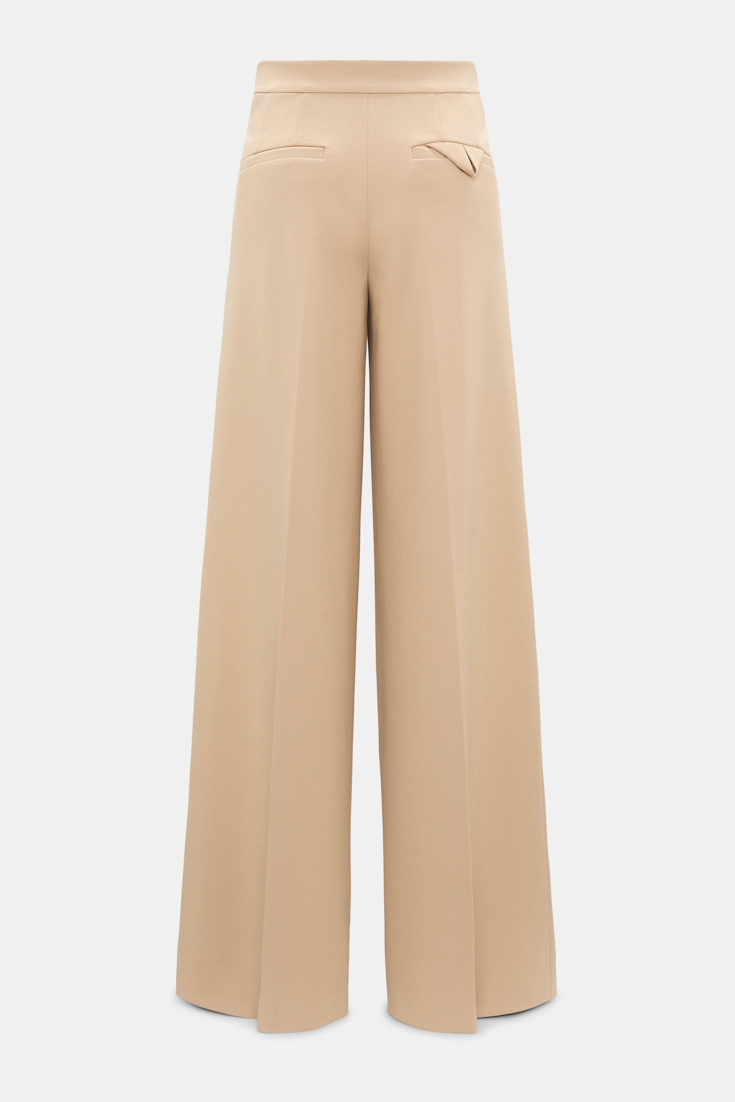 Dorothee Schumacher Wide leg pants in Punto Milano tender beige