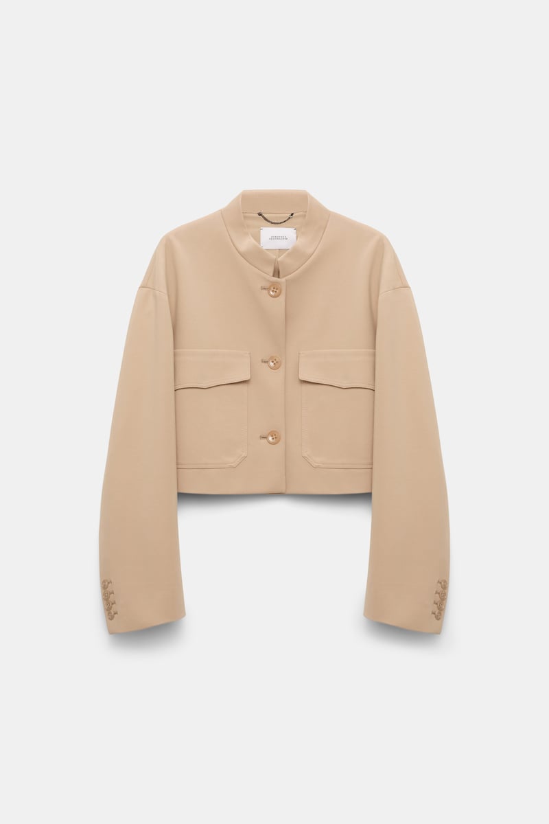 Dorothee Schumacher Cropped Jacket In Punto Milano