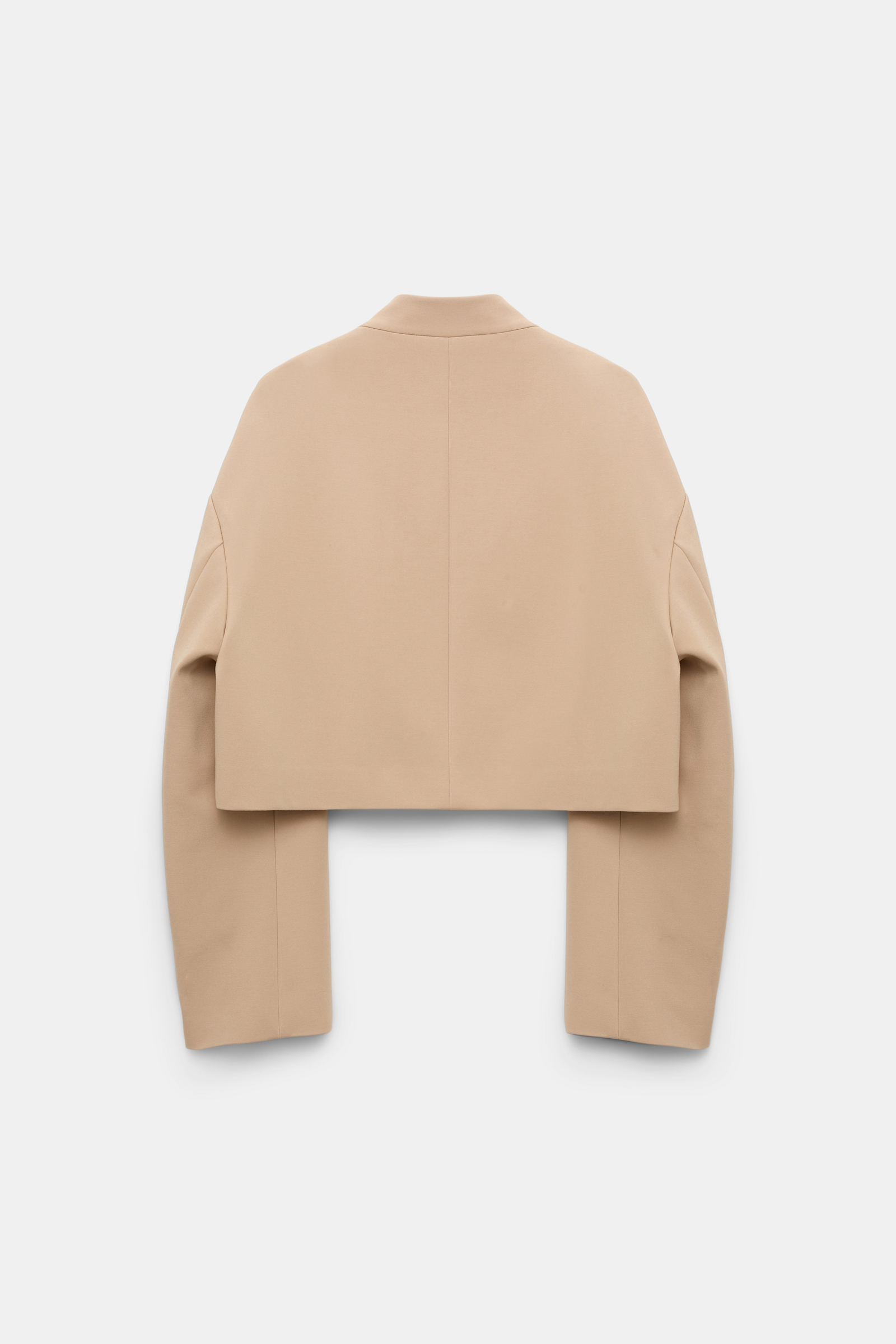 Dorothee Schumacher Cropped jacket in Punto Milano tender beige