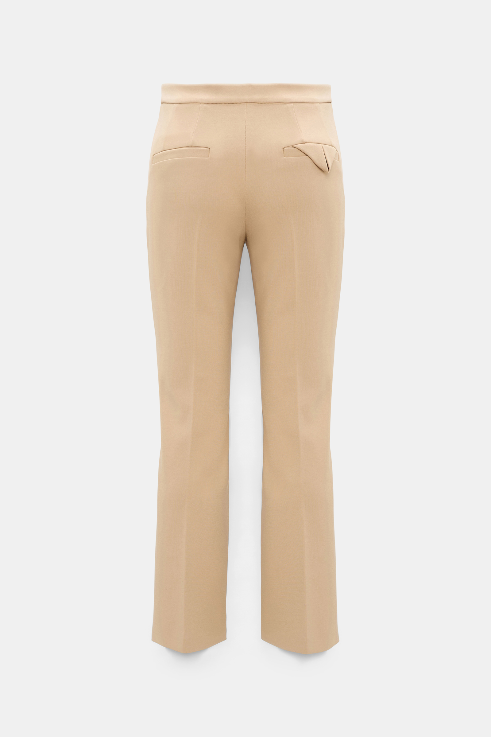 Dorothee Schumacher Cropped flared pants in Punto Milano tender beige