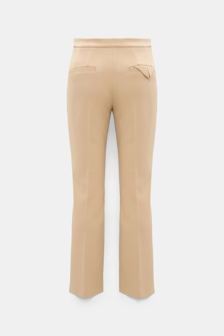 Dorothee Schumacher Cropped flared pants in Punto Milano tender beige