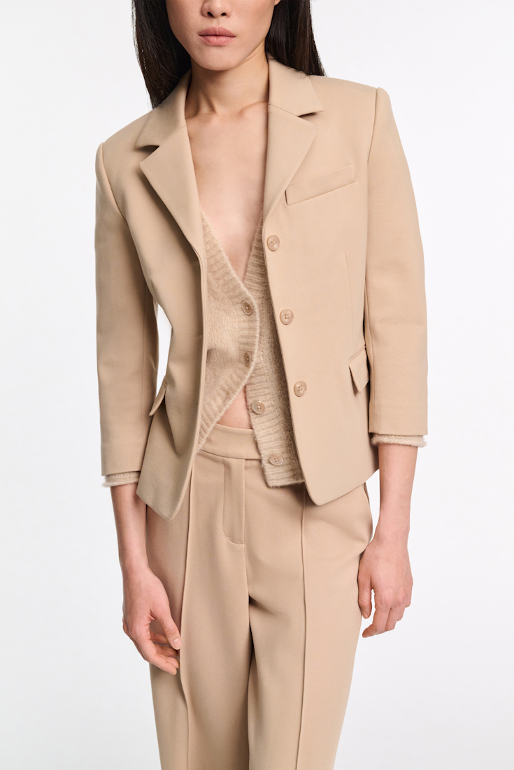 Dorothee Schumacher Mini blazer in Punto Milano tender beige