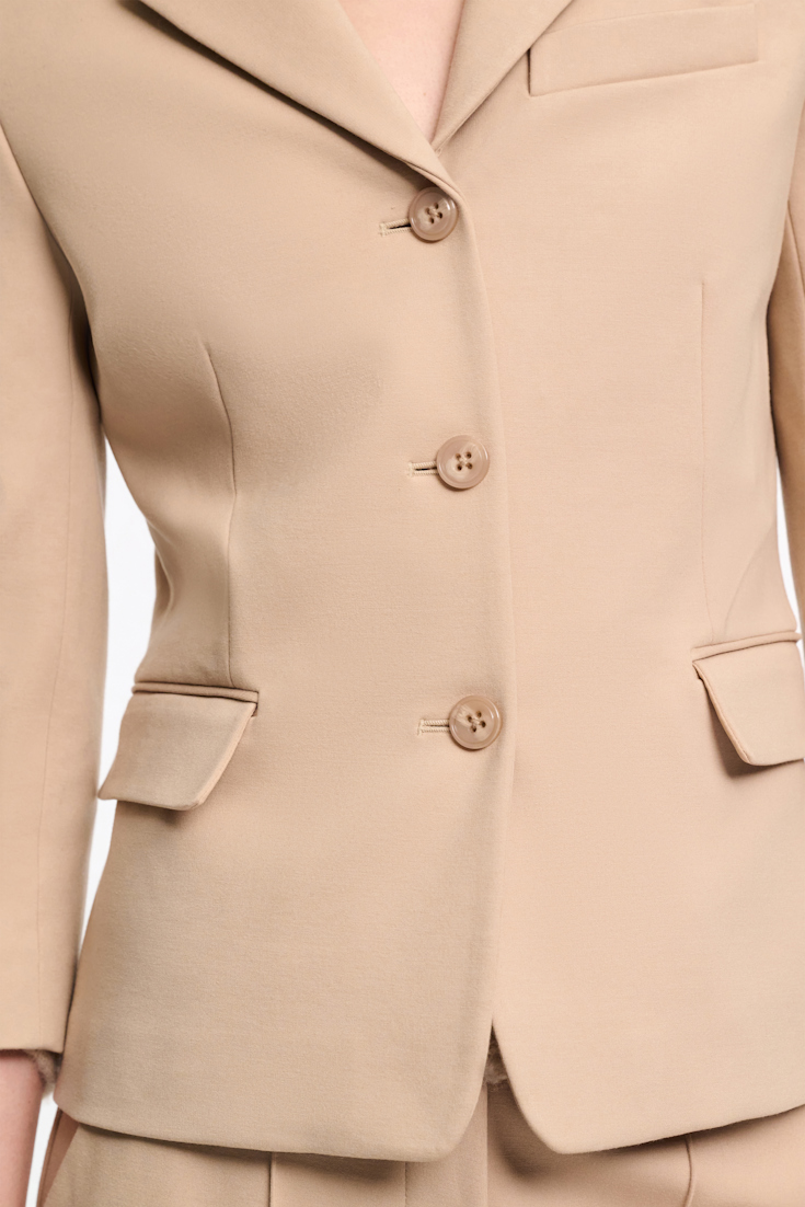 Dorothee Schumacher Mini blazer in Punto Milano tender beige