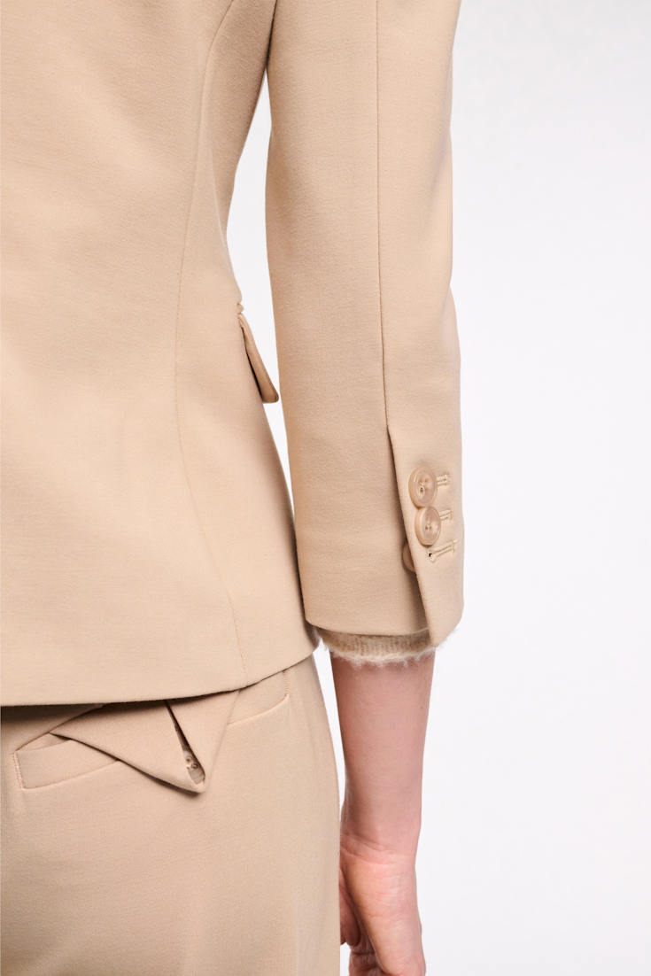 Dorothee Schumacher Mini blazer in Punto Milano tender beige