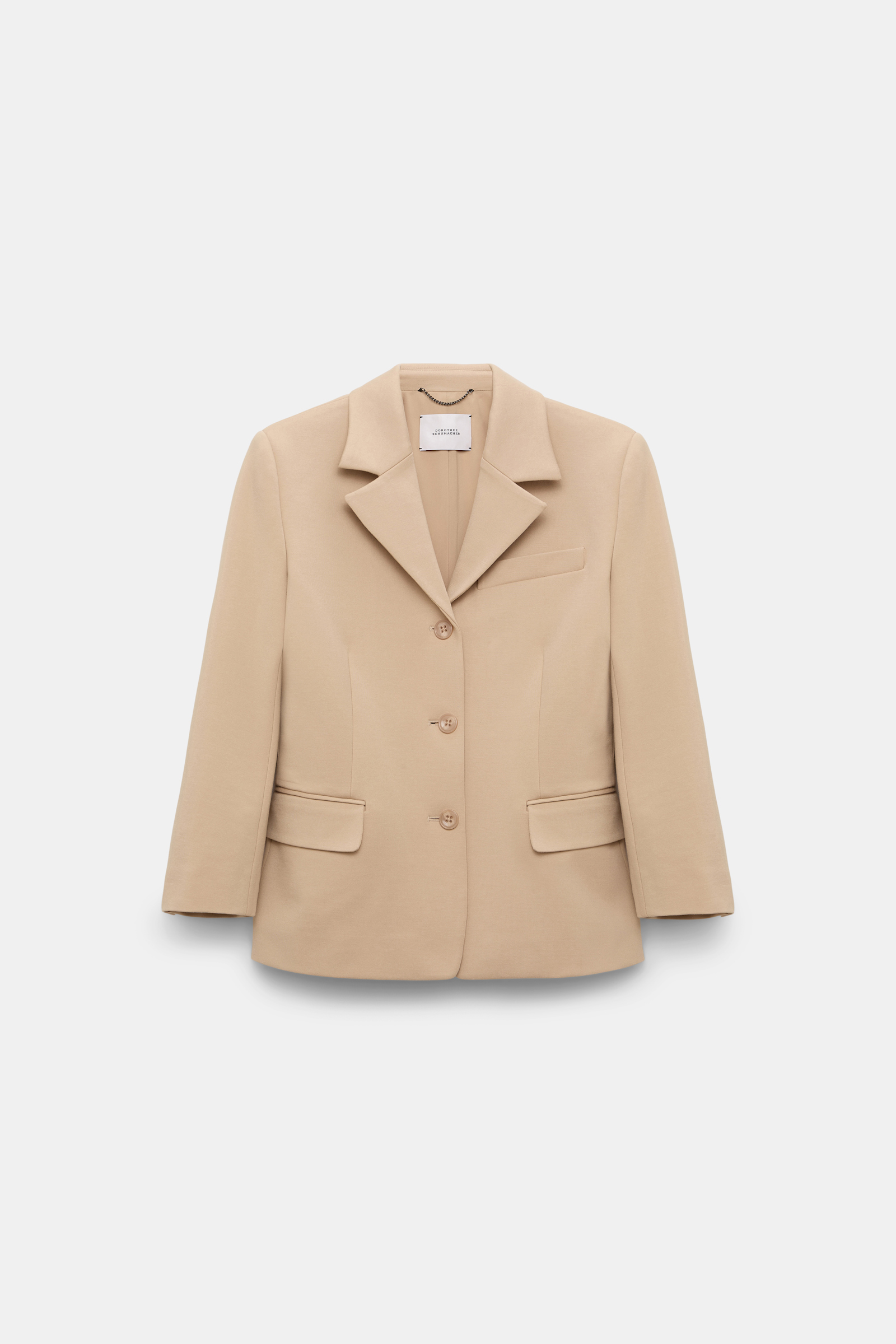 Dorothee Schumacher Mini blazer in Punto Milano tender beige