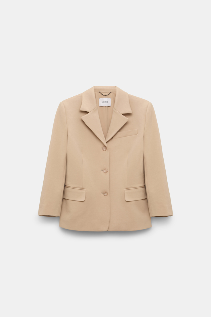 Dorothee Schumacher Mini blazer in Punto Milano tender beige