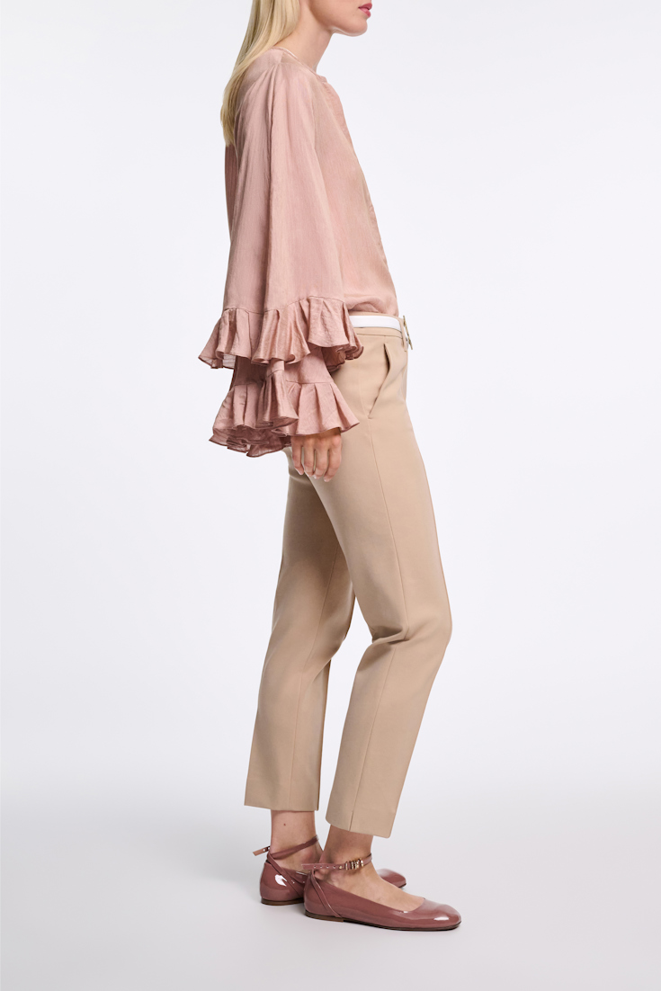 Dorothee Schumacher Cigarette pants in Punto Milano tender beige