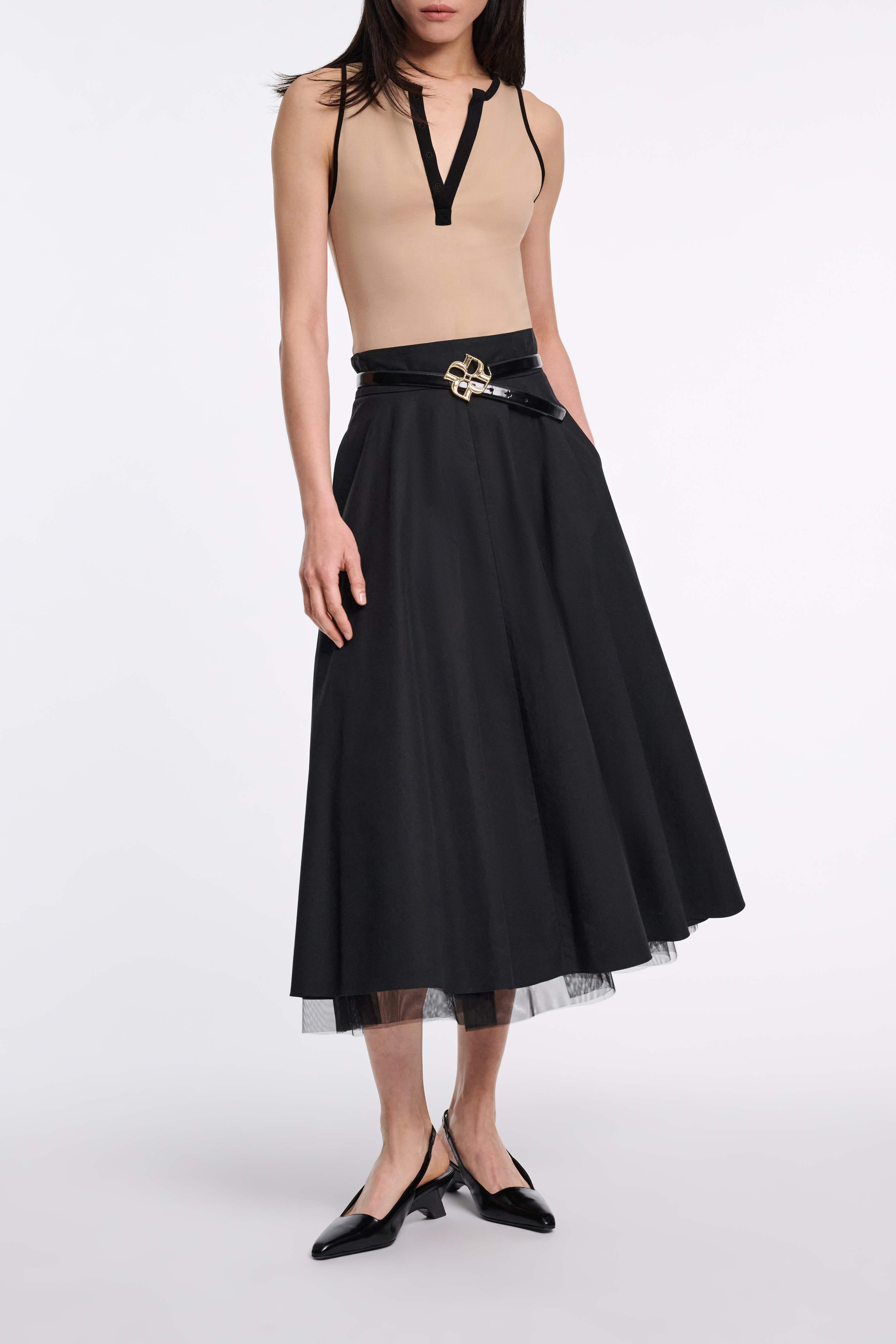 Dorothee Schumacher Punto Milano tank top with contrast