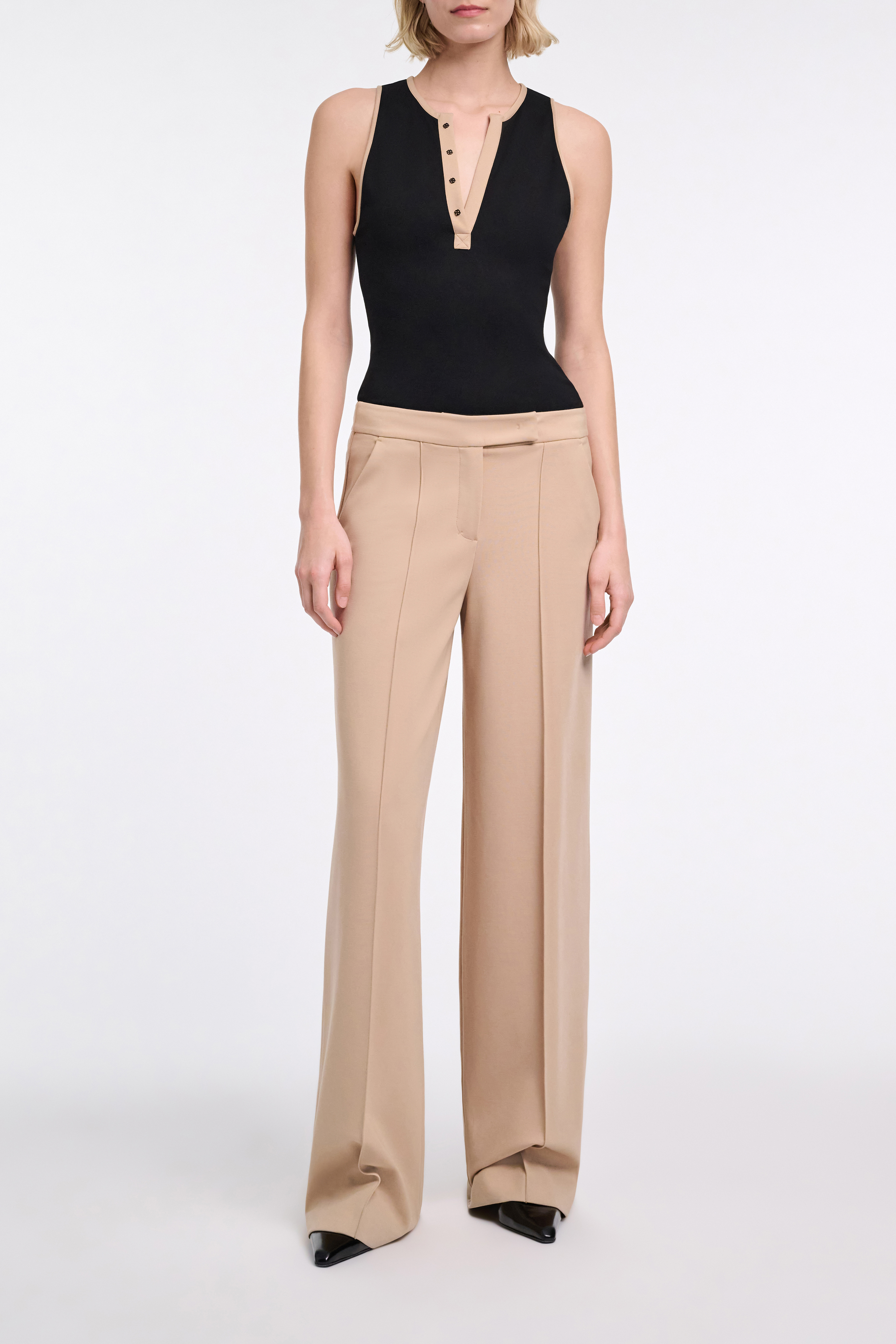 Dorothee Schumacher Punto Milano tank top with contrast