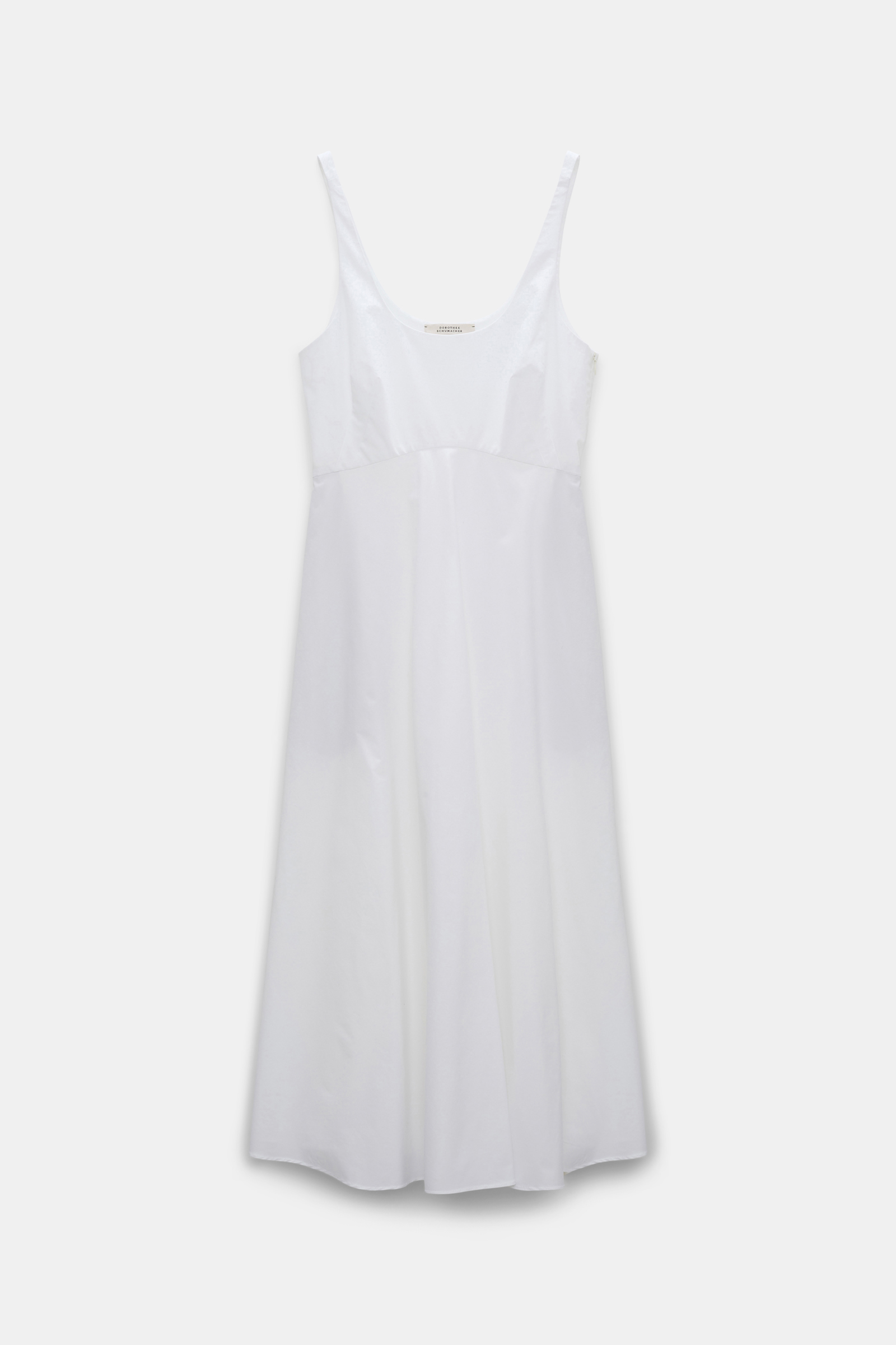 Dorothee Schumacher Cotton poplin midi-dress pure white