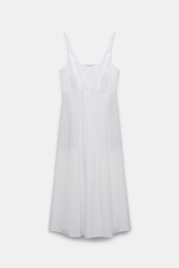 Dorothee Schumacher Cotton poplin midi-dress pure white