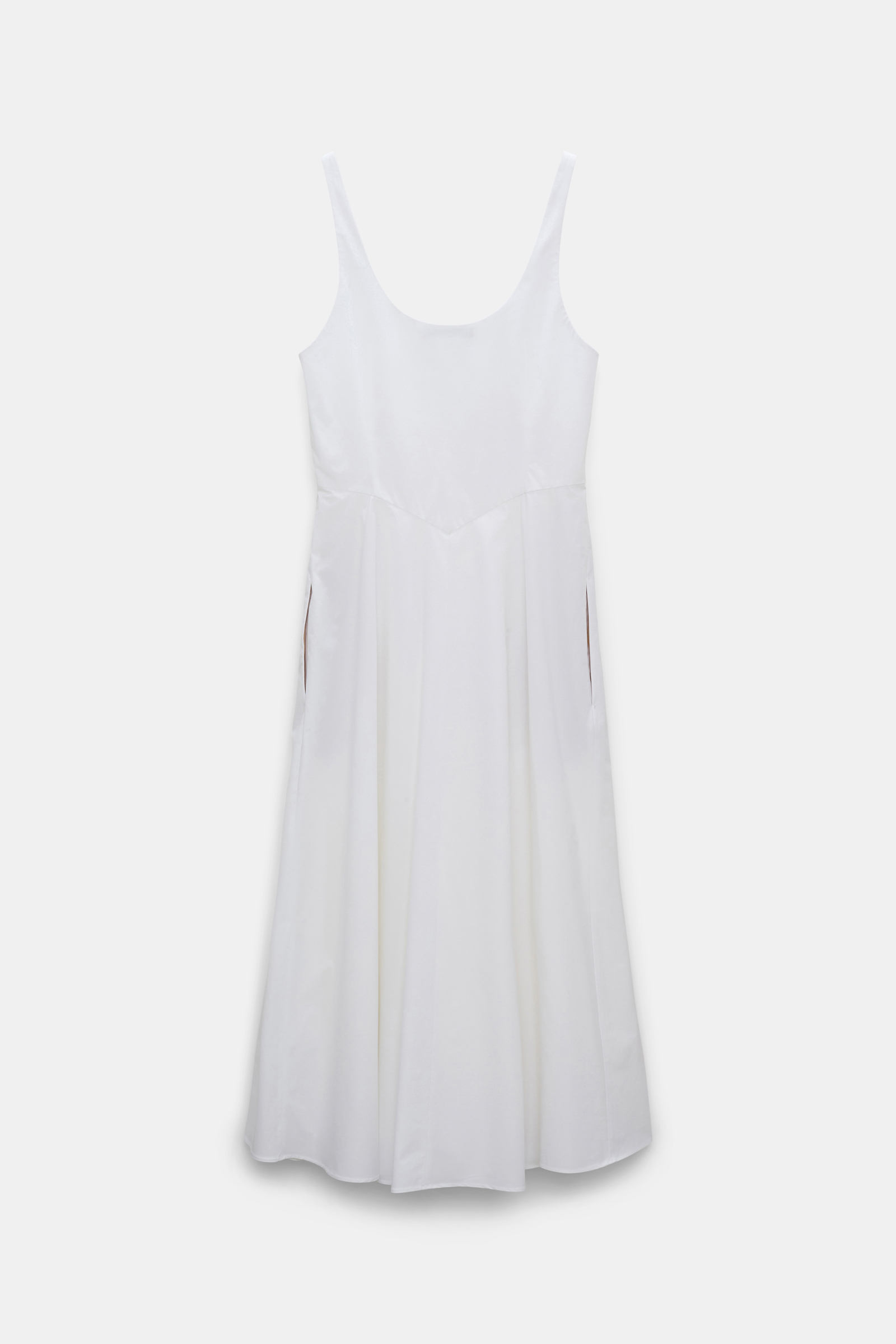 Dorothee Schumacher Cotton poplin midi-dress pure white