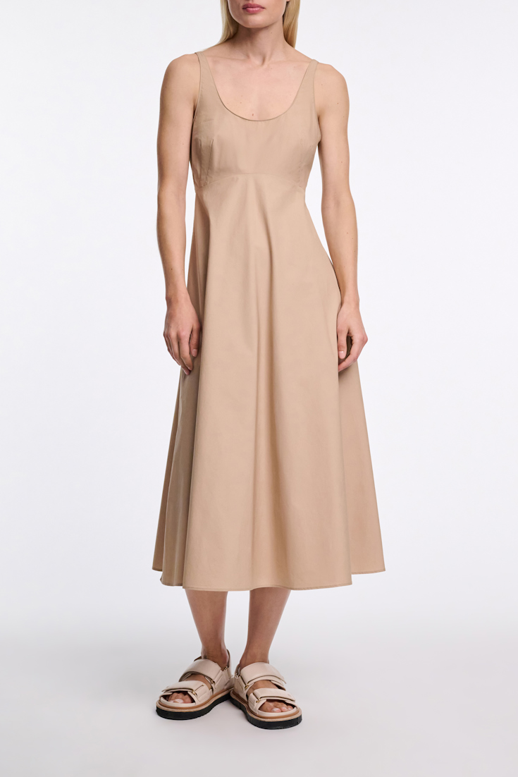 Dorothee Schumacher Cotton poplin midi-dress trench