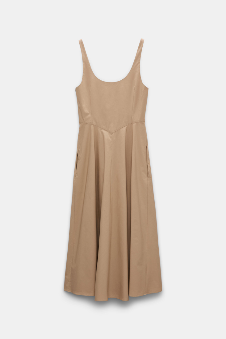 Dorothee Schumacher Cotton poplin midi-dress trench
