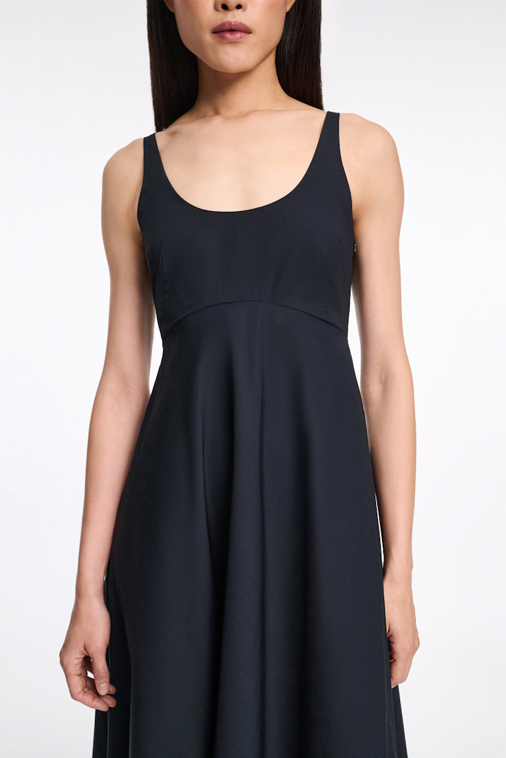 Dorothee Schumacher Cotton poplin midi-dress midnight