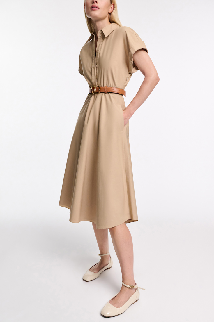 Dorothee Schumacher Cotton poplin midi-dress trench