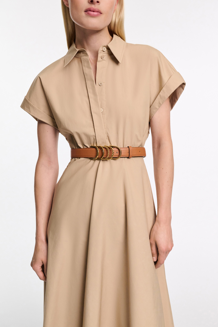 Dorothee Schumacher Cotton poplin midi-dress trench