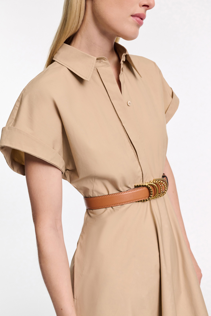 Dorothee Schumacher Cotton poplin midi-dress trench