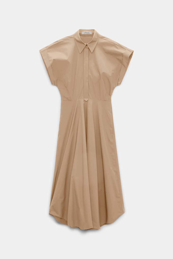Dorothee Schumacher Cotton poplin midi-dress trench
