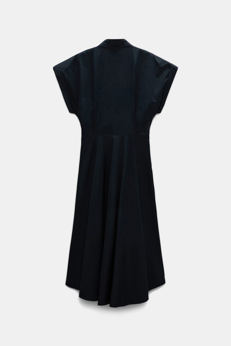 Dorothee Schumacher Cotton poplin midi-dress midnight