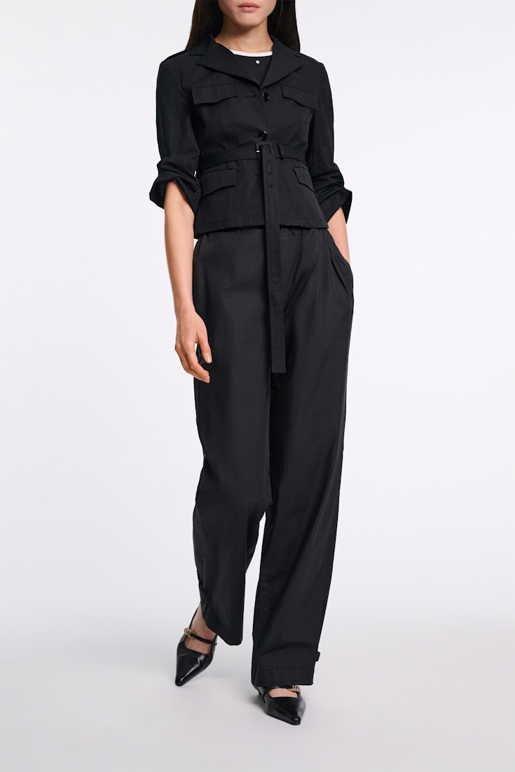 Dorothee Schumacher Trench coat-blazer hybrid pure black