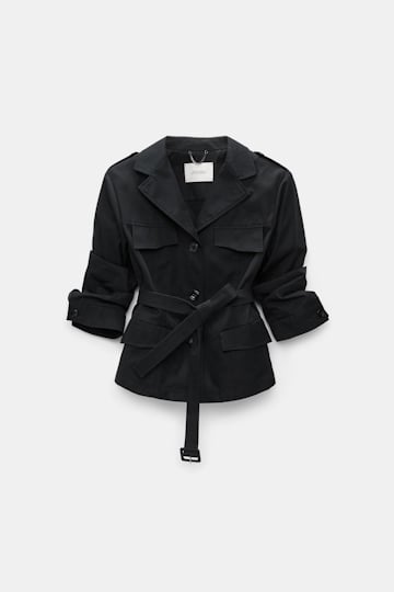 Dorothee Schumacher Trench coat-blazer hybrid pure black