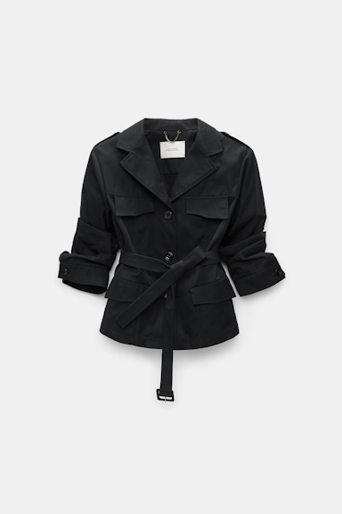 Dorothee Schumacher Trench coat-blazer hybrid pure black