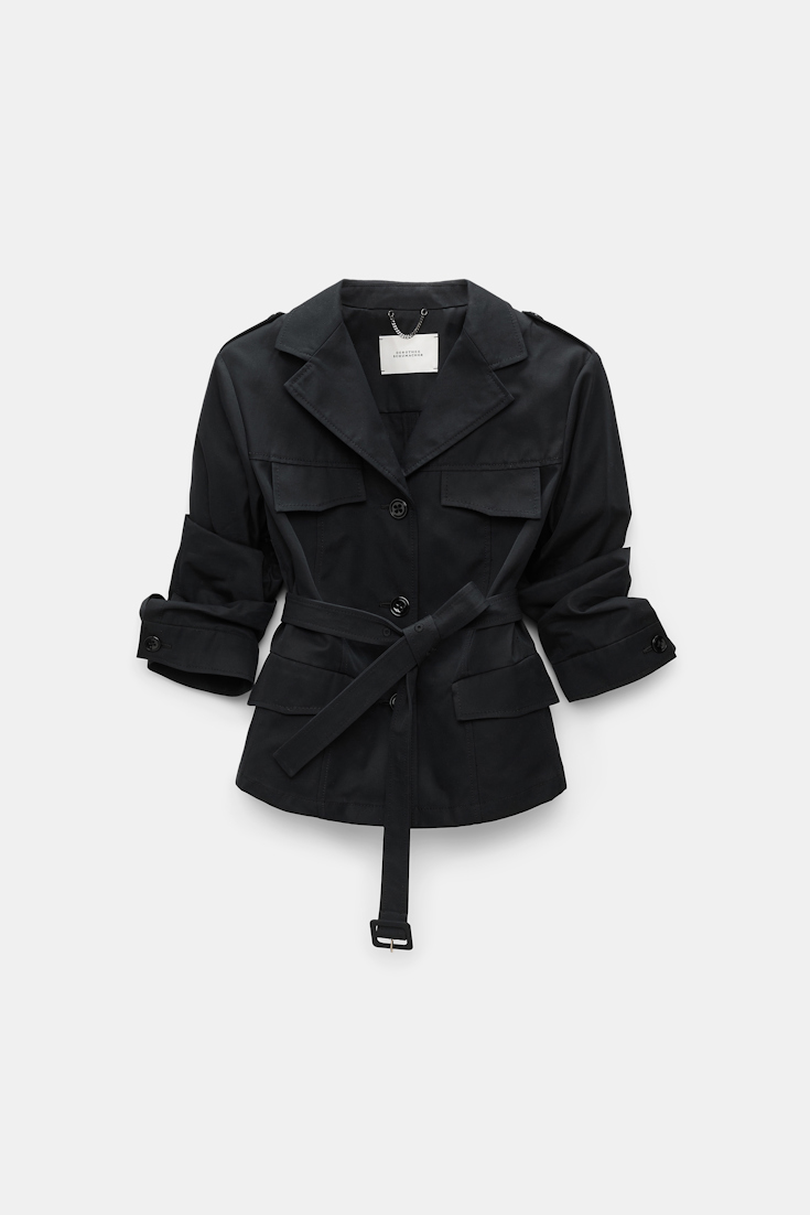 Dorothee Schumacher Trench coat-blazer hybrid pure black