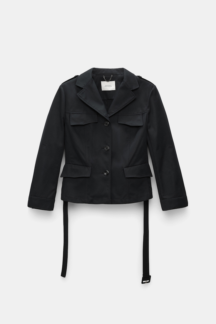 Dorothee Schumacher Trench coat-blazer hybrid pure black