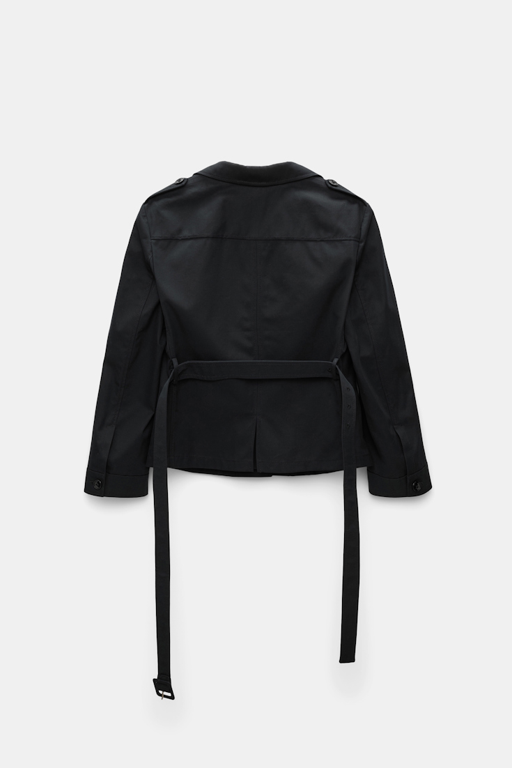 Dorothee Schumacher Trench coat-blazer hybrid pure black