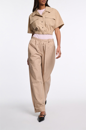 Dorothee Schumacher Lightweight cotton pants trench