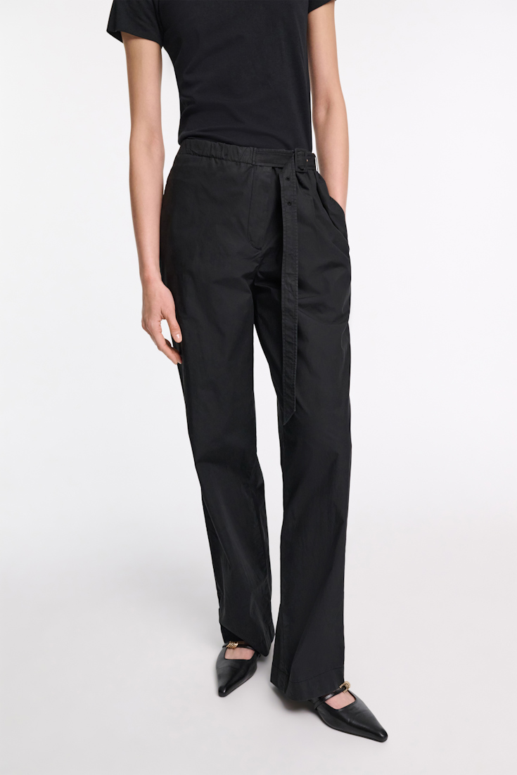 Dorothee Schumacher Lightweight cotton pants pure black