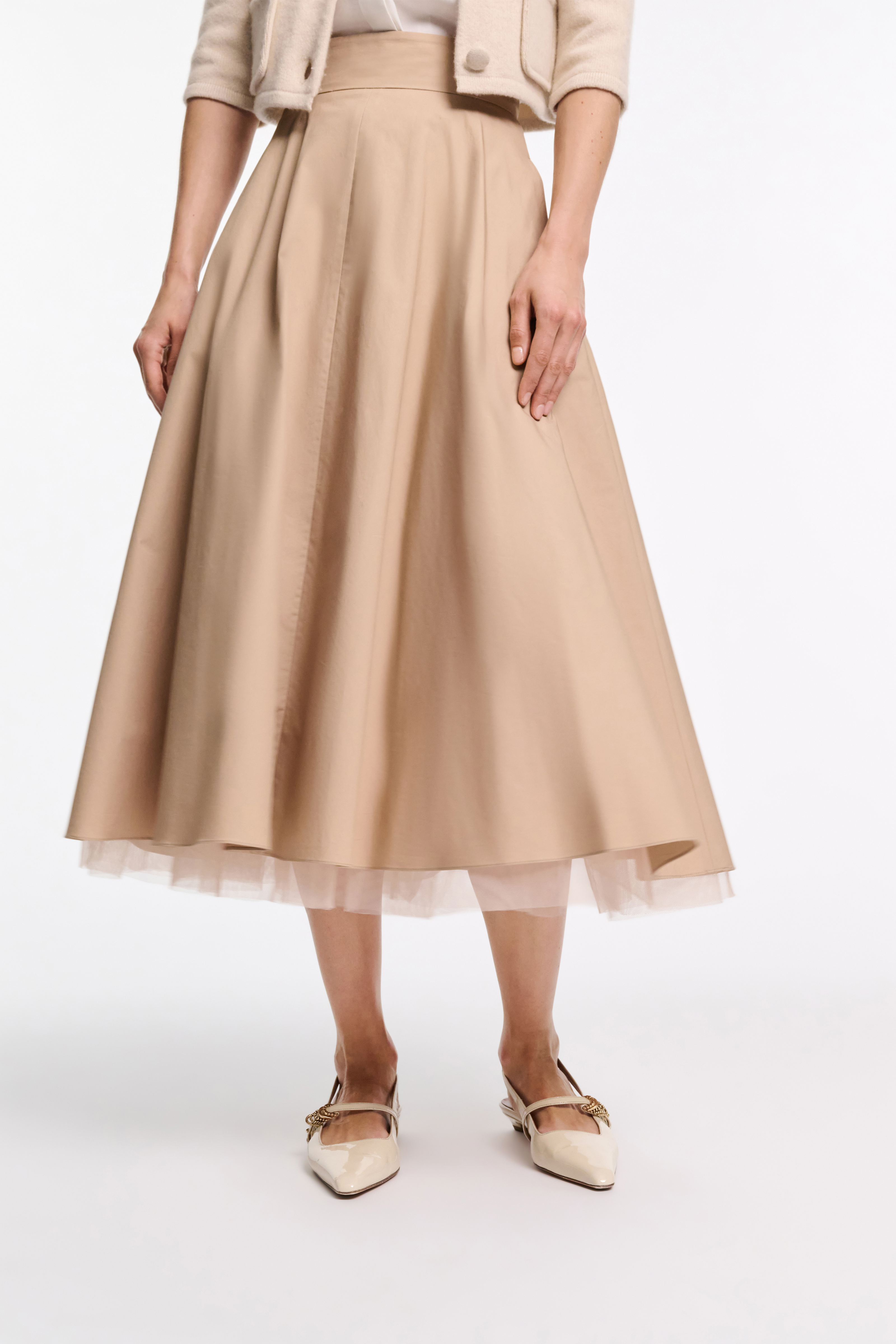 【deres】breakthrough skirt ミラノベージュ　サイズ1 asymme tiered skirt set – BUNNY APARTMENT