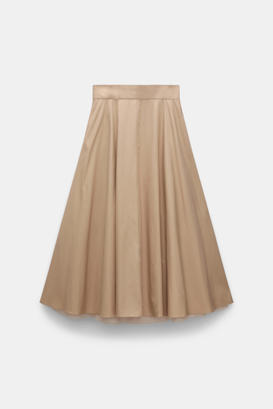 Dorothee Schumacher Lightweight cotton skirt with tulle underskirt trench