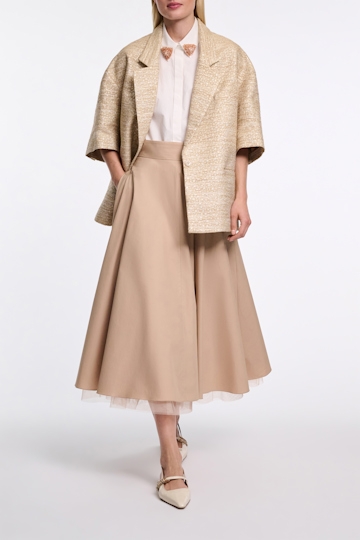 Dorothee Schumacher Hemd mit besticktem Kragen pure white beige pads