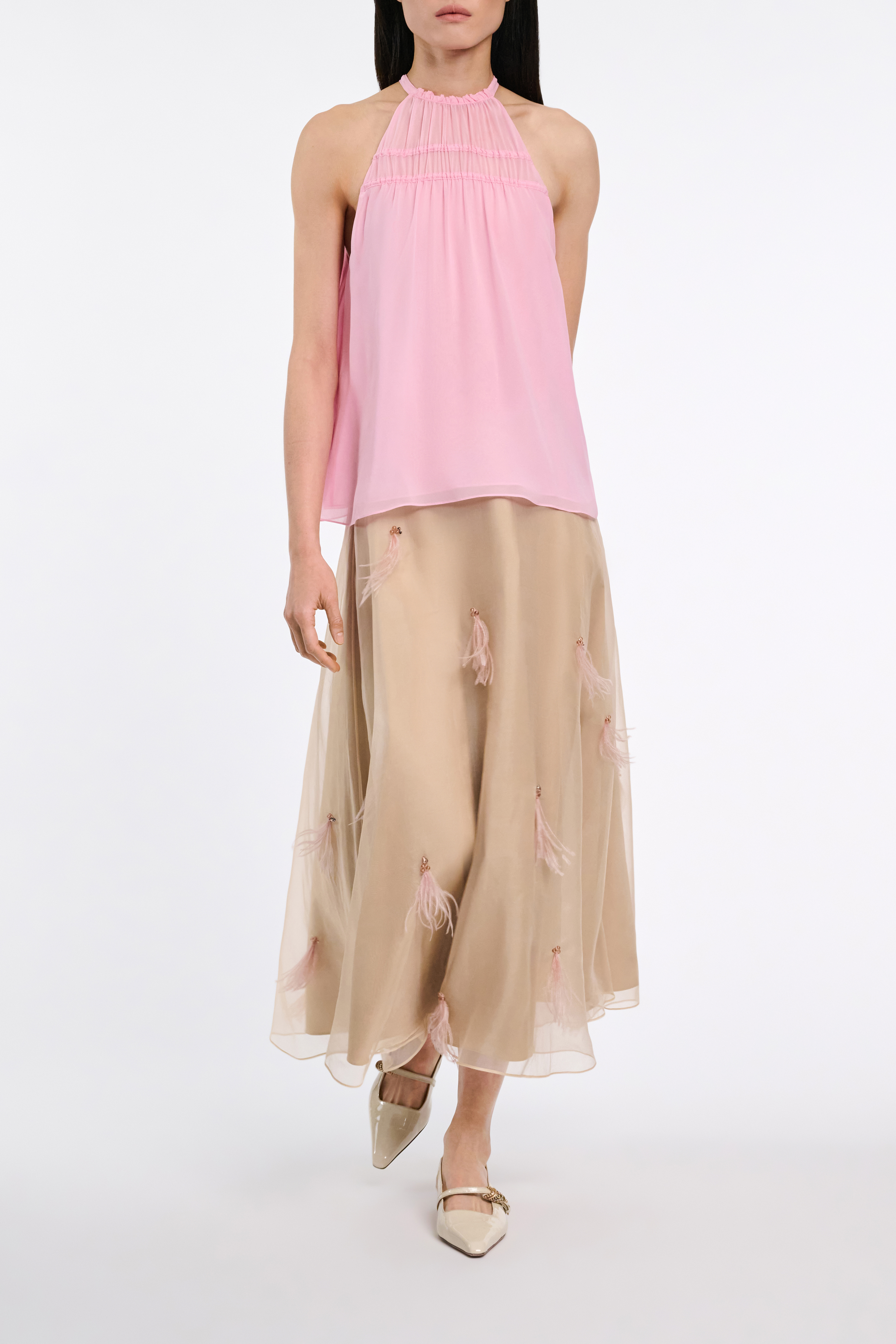 Dorothee Schumacher Silk-georgette tank